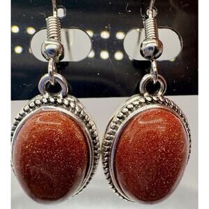 Sunstone Dangle Handmade Earring NEW